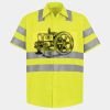 Men's High Visibility Safety Short Sleeve Work Shirt Thumbnail