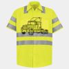 Men's High Visibility Safety Short Sleeve Work Shirt Thumbnail