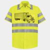 Men's High Visibility Safety Short Sleeve Work Shirt Thumbnail