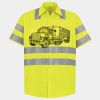 Men's High Visibility Safety Short Sleeve Work Shirt Thumbnail