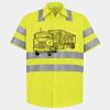 Men's High Visibility Safety Short Sleeve Work Shirt Thumbnail
