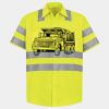 Men's High Visibility Safety Short Sleeve Work Shirt Thumbnail