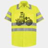 Men's High Visibility Safety Short Sleeve Work Shirt Thumbnail