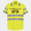 Men's High Visibility Safety Short Sleeve Work Shirt Thumbnail