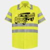Men's High Visibility Safety Short Sleeve Work Shirt Thumbnail