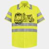 Men's High Visibility Safety Short Sleeve Work Shirt Thumbnail