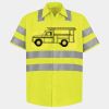 Men's High Visibility Safety Short Sleeve Work Shirt Thumbnail