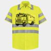 Men's High Visibility Safety Short Sleeve Work Shirt Thumbnail