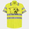 Men's High Visibility Safety Short Sleeve Work Shirt Thumbnail