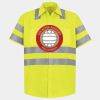 Men's High Visibility Safety Short Sleeve Work Shirt Thumbnail