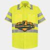 Men's High Visibility Safety Short Sleeve Work Shirt Thumbnail