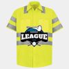 Men's High Visibility Safety Short Sleeve Work Shirt Thumbnail