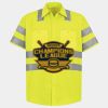 Men's High Visibility Safety Short Sleeve Work Shirt Thumbnail