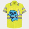 Men's High Visibility Safety Short Sleeve Work Shirt Thumbnail