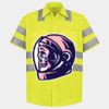Men's High Visibility Safety Short Sleeve Work Shirt Thumbnail