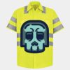 Men's High Visibility Safety Short Sleeve Work Shirt Thumbnail
