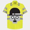 Men's High Visibility Safety Short Sleeve Work Shirt Thumbnail