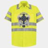 Men's High Visibility Safety Short Sleeve Work Shirt Thumbnail