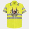Men's High Visibility Safety Short Sleeve Work Shirt Thumbnail