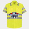 Men's High Visibility Safety Short Sleeve Work Shirt Thumbnail