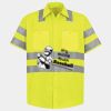 Men's High Visibility Safety Short Sleeve Work Shirt Thumbnail