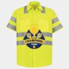 Men's High Visibility Safety Short Sleeve Work Shirt Thumbnail