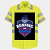 Men's High Visibility Safety Short Sleeve Work Shirt Thumbnail