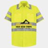 Men's High Visibility Safety Short Sleeve Work Shirt Thumbnail