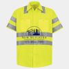 Men's High Visibility Safety Short Sleeve Work Shirt Thumbnail