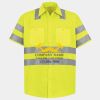 Men's High Visibility Safety Short Sleeve Work Shirt Thumbnail
