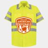Men's High Visibility Safety Short Sleeve Work Shirt Thumbnail