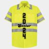 Men's High Visibility Safety Short Sleeve Work Shirt Thumbnail