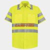 Men's High Visibility Safety Short Sleeve Work Shirt Thumbnail