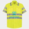 Men's High Visibility Safety Short Sleeve Work Shirt Thumbnail