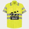 Men's High Visibility Safety Short Sleeve Work Shirt Thumbnail