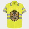 Men's High Visibility Safety Short Sleeve Work Shirt Thumbnail