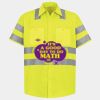 Men's High Visibility Safety Short Sleeve Work Shirt Thumbnail