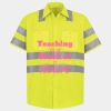 Men's High Visibility Safety Short Sleeve Work Shirt Thumbnail