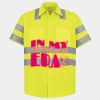 Men's High Visibility Safety Short Sleeve Work Shirt Thumbnail