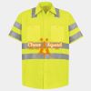 Men's High Visibility Safety Short Sleeve Work Shirt Thumbnail