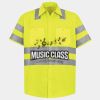 Men's High Visibility Safety Short Sleeve Work Shirt Thumbnail