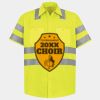 Men's High Visibility Safety Short Sleeve Work Shirt Thumbnail