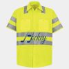 Men's High Visibility Safety Short Sleeve Work Shirt Thumbnail