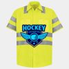 Men's High Visibility Safety Short Sleeve Work Shirt Thumbnail