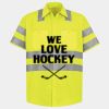 Men's High Visibility Safety Short Sleeve Work Shirt Thumbnail