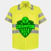 Men's High Visibility Safety Short Sleeve Work Shirt Thumbnail