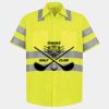 Men's High Visibility Safety Short Sleeve Work Shirt Thumbnail