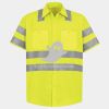 Men's High Visibility Safety Short Sleeve Work Shirt Thumbnail