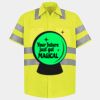 Men's High Visibility Safety Short Sleeve Work Shirt Thumbnail