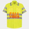 Men's High Visibility Safety Short Sleeve Work Shirt Thumbnail